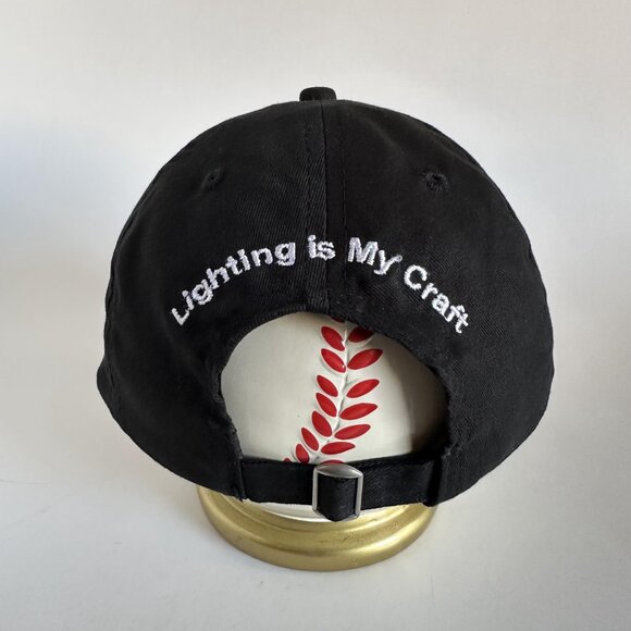 Fiilex Embroidered Dad Cap Apollo USA Adjustable Strap Hat Black One Size - Picture 6 of 10